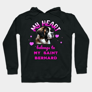 My Heart Belongs to my Saint Bernard Hoodie